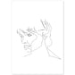 Posters de dibujos y bocetos a una linea. Lámina nordica de Rostro masculino 8.-Artwork-Nacnic-A4-Sin marco-Nacnic Estudio SL