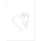Posters de dibujos y bocetos a una linea. Lámina nordica de Rostro masculino.-Artwork-Nacnic-A4-Sin marco-Nacnic Estudio SL