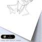 Posters de dibujos y bocetos a una linea. Lámina nordica de Rostro mujer 14.-Artwork-Nacnic-Nacnic Estudio SL