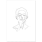 Posters de dibujos y bocetos a una linea. Lámina nordica de Rostro mujer 14.-Artwork-Nacnic-A4-Sin marco-Nacnic Estudio SL