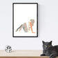 Posters de figuras femeninas tonos pastel y estilo nordico. Mujeres posando. Boceto ilustracion mujer.-Artwork-Nacnic-Nacnic Estudio SL