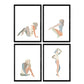 Posters de figuras femeninas tonos pastel y estilo nordico. Mujeres posando. Boceto ilustracion mujer.-Artwork-Nacnic-Nacnic Estudio SL