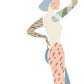 Posters de figuras femeninas tonos pastel y flores nordicas. Mujeres posando. Boceto ilustracion mujer.-Artwork-Nacnic-Nacnic Estudio SL