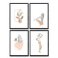 Posters de figuras femeninas tonos pastel y flores nordicas. Mujeres posando. Boceto ilustracion mujer.-Artwork-Nacnic-Nacnic Estudio SL