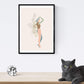 Posters de figuras femeninas tonos pastel y formas nordicas. Mujeres posando. Boceto ilustracion mujer.-Artwork-Nacnic-Nacnic Estudio SL