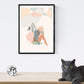 Posters de figuras femeninas tonos pastel y formas nordicas. Mujeres posando. Boceto ilustracion mujer.-Artwork-Nacnic-Nacnic Estudio SL