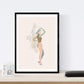 Posters de figuras femeninas tonos pastel. Mujeres posando. Boceto ilustracion mujer.-Artwork-Nacnic-Nacnic Estudio SL