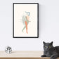 Posters de figuras femeninas tonos pastel. Mujeres posando. Boceto ilustracion mujer.-Artwork-Nacnic-Nacnic Estudio SL