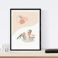 Posters de figuras femeninas tonos pastel. Mujeres posando. Boceto ilustracion mujer.-Artwork-Nacnic-Nacnic Estudio SL