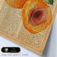 Posters de frutas con texto. Lámina Melocotón abierto con imágenes de alimentación saludable con definiciones.-Artwork-Nacnic-Nacnic Estudio SL