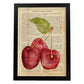Posters de frutas con texto. Lámina Triple Suerte con imágenes de alimentación saludable con definiciones.-Artwork-Nacnic-A3-Marco Negro-Nacnic Estudio SL