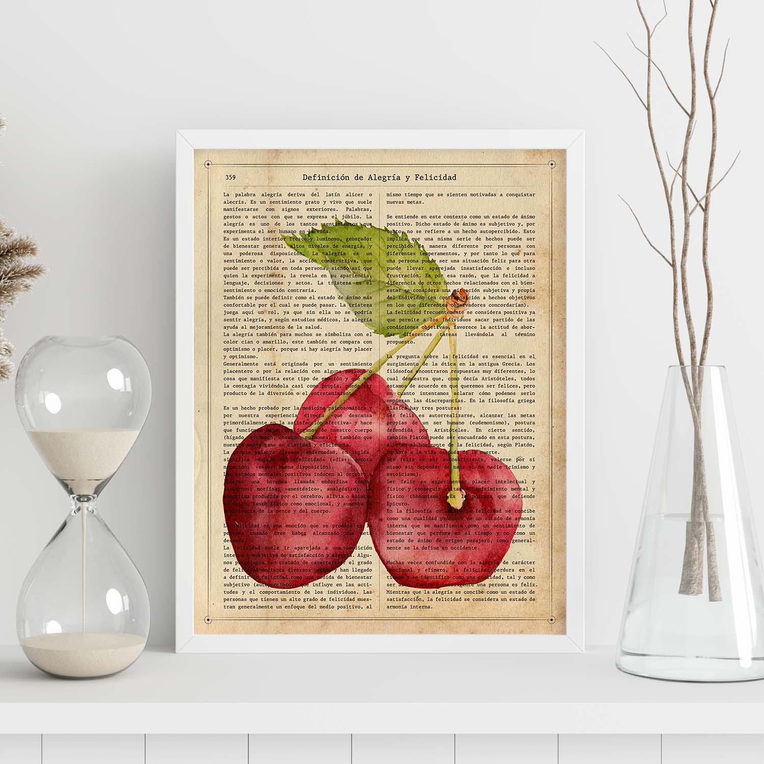Posters de frutas con texto. Lámina Triple Suerte con imágenes de alimentación saludable con definiciones.-Artwork-Nacnic-Nacnic Estudio SL