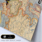 Posters de objetos sobre mapas. Lámina Alas sobre Europa, con diseño de objetos sobre mapas vintage.-Artwork-Nacnic-Nacnic Estudio SL