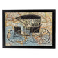 Posters de objetos sobre mapas. Lámina Mi Carro Vintage, con diseño de objetos sobre mapas vintage.-Artwork-Nacnic-A3-Marco Negro-Nacnic Estudio SL