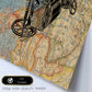 Posters de objetos sobre mapas. Lámina Sin lluvia Simple, con diseño de objetos sobre mapas vintage.-Artwork-Nacnic-Nacnic Estudio SL