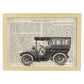 Posters de objetos vintage. Lámina Coche Vintage con imágenes de objetos e instrumentos vintage, con definiciones en español.-Artwork-Nacnic-A4-Marco Madera clara-Nacnic Estudio SL