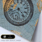 Posters de objetos vintage. Lámina La Hora del Viaje con imágenes de objetos e instrumentos vintage, con definiciones en español.-Artwork-Nacnic-Nacnic Estudio SL