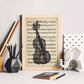 Posters de objetos vintage. Lámina Partitura Violín con imágenes de objetos e instrumentos vintage, con definiciones en español.-Artwork-Nacnic-Nacnic Estudio SL
