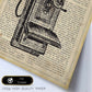 Posters de objetos vintage. Lámina Teléfono Roto con imágenes de objetos e instrumentos vintage, con definiciones en español.-Artwork-Nacnic-Nacnic Estudio SL