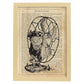 Posters de objetos vintage. Lámina Ventilador Vintage con imágenes de objetos e instrumentos vintage, con definiciones en español.-Artwork-Nacnic-A4-Marco Madera clara-Nacnic Estudio SL