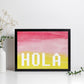 Posters de palabras coloridas. Lámina de palabra Hola con diseño colorido y toques acuarela.-Artwork-Nacnic-Nacnic Estudio SL