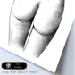 Posters eróticos. Lámina Culo dibujada con imágenes sensuales del cuerpo femenino.-Artwork-Nacnic-Nacnic Estudio SL