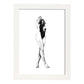 Posters eróticos. Lámina De pie 2 dibujada con imágenes sensuales del cuerpo femenino.-Artwork-Nacnic-A4-Marco Blanco-Nacnic Estudio SL