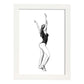 Posters eróticos. Lámina De pie dibujada con imágenes sensuales del cuerpo femenino.-Artwork-Nacnic-A4-Marco Blanco-Nacnic Estudio SL