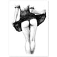 Posters eróticos. Lámina Falda dibujada con imágenes sensuales del cuerpo femenino.-Artwork-Nacnic-A4-Sin marco-Nacnic Estudio SL