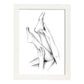 Posters eróticos. Lámina Piernas 2 dibujada con imágenes sensuales del cuerpo femenino.-Artwork-Nacnic-A3-Marco Blanco-Nacnic Estudio SL