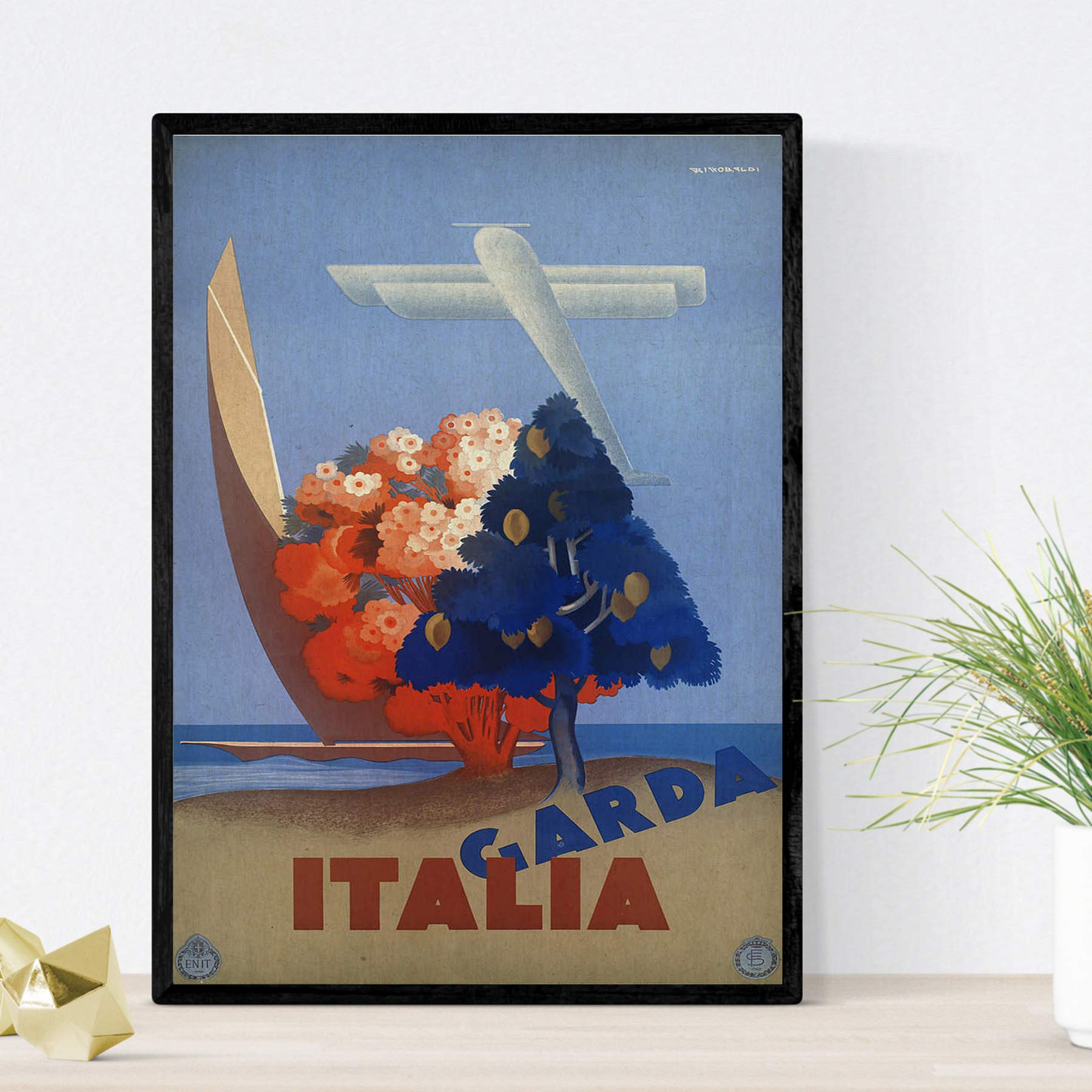 Posters vintage. Posters publicidad del mundo. Dos láminas vintage de Italia.-Artwork-Nacnic-Nacnic Estudio SL