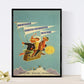 Posters vintage. Posters publicidad del mundo. Dos láminas vintage para niños de esquí.-Artwork-Nacnic-Nacnic Estudio SL