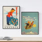 Posters vintage. Posters publicidad del mundo. Dos láminas vintage para niños de esquí.-Artwork-Nacnic-Nacnic Estudio SL