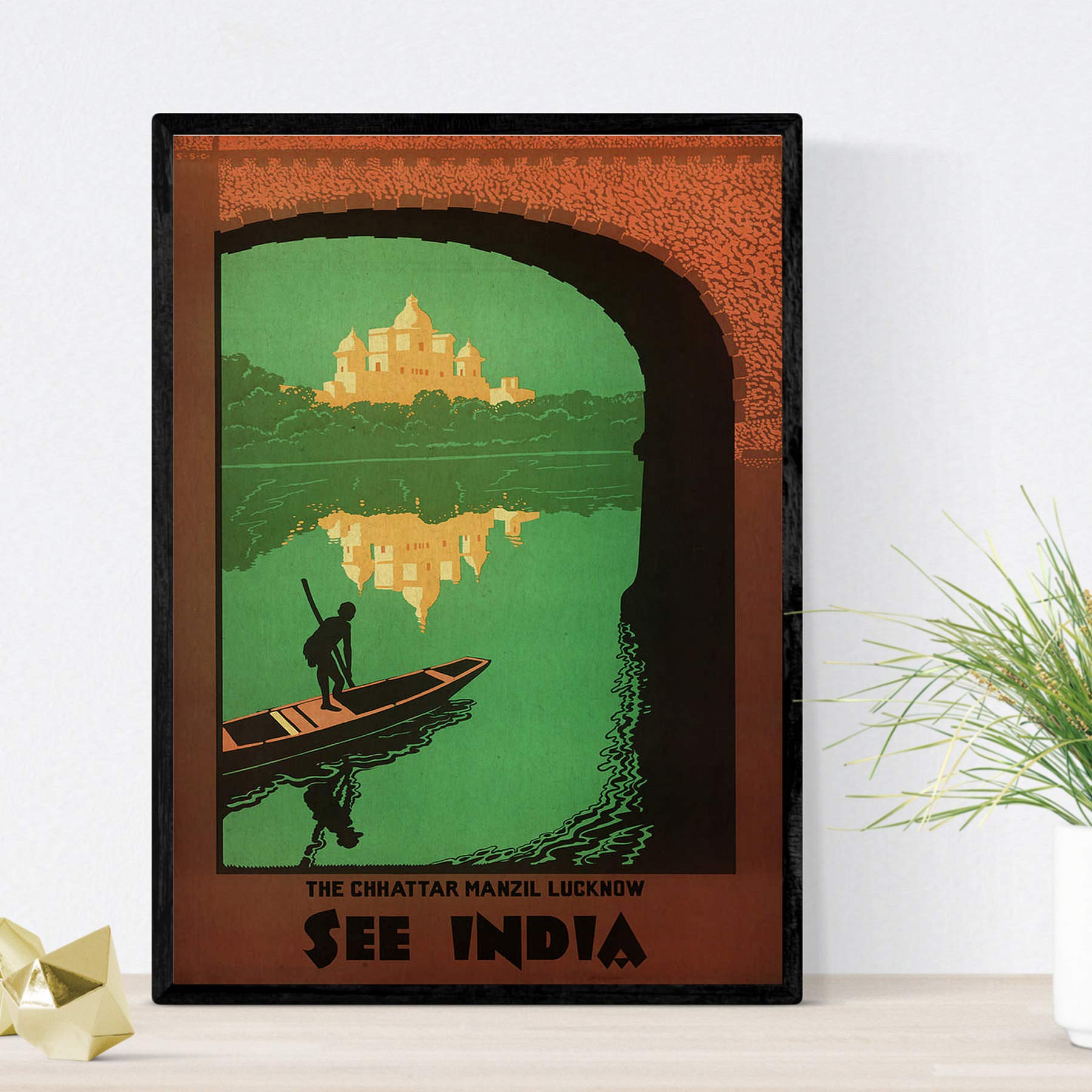 Posters vintage. Posters publicidad del mundo. Tres láminas vintage de India.-Artwork-Nacnic-Nacnic Estudio SL