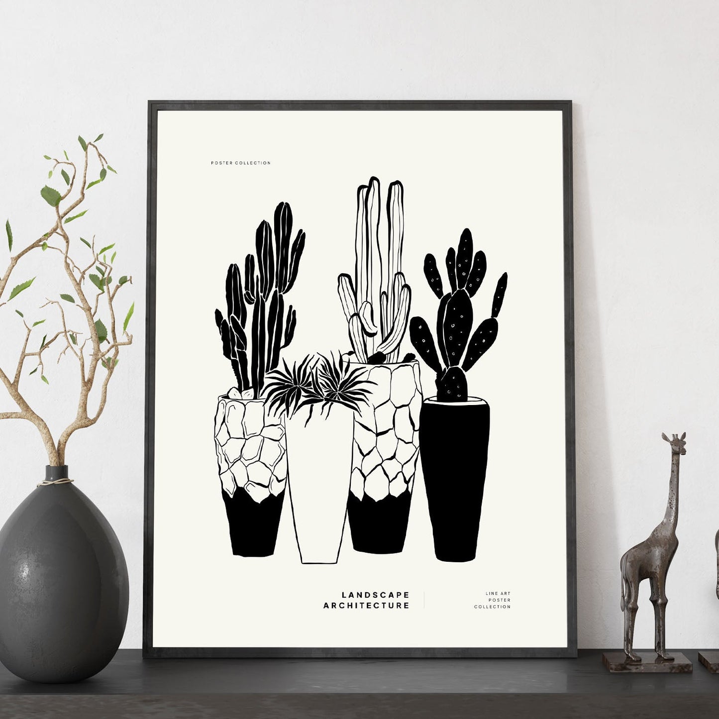 Potted Cactus-Artwork-Nacnic-Nacnic Estudio SL