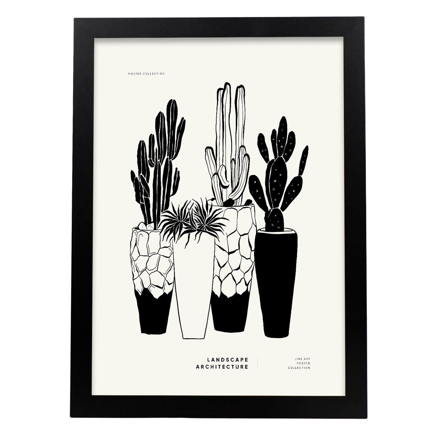 Potted Cactus-Artwork-Nacnic-A3-Sin marco-Nacnic Estudio SL