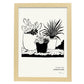 Potted Dessert Plant-Artwork-Nacnic-A3-Marco Madera clara-Nacnic Estudio SL