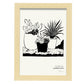 Potted Dessert Plant-Artwork-Nacnic-A4-Marco Madera clara-Nacnic Estudio SL