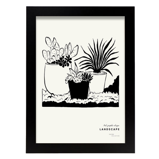 Potted Dessert Plant-Artwork-Nacnic-A4-Sin marco-Nacnic Estudio SL