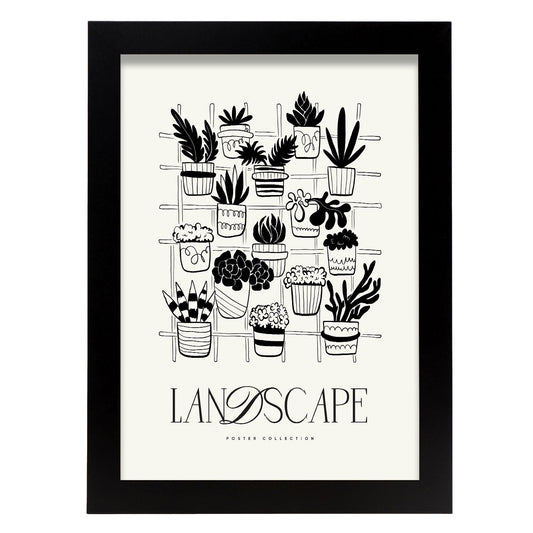 Potted Plants-Artwork-Nacnic-A4-Sin marco-Nacnic Estudio SL