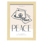 Preach Peace-Artwork-Nacnic-A4-Marco Madera clara-Nacnic Estudio SL