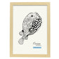 Pufferfish-Artwork-Nacnic-A3-Marco Madera clara-Nacnic Estudio SL