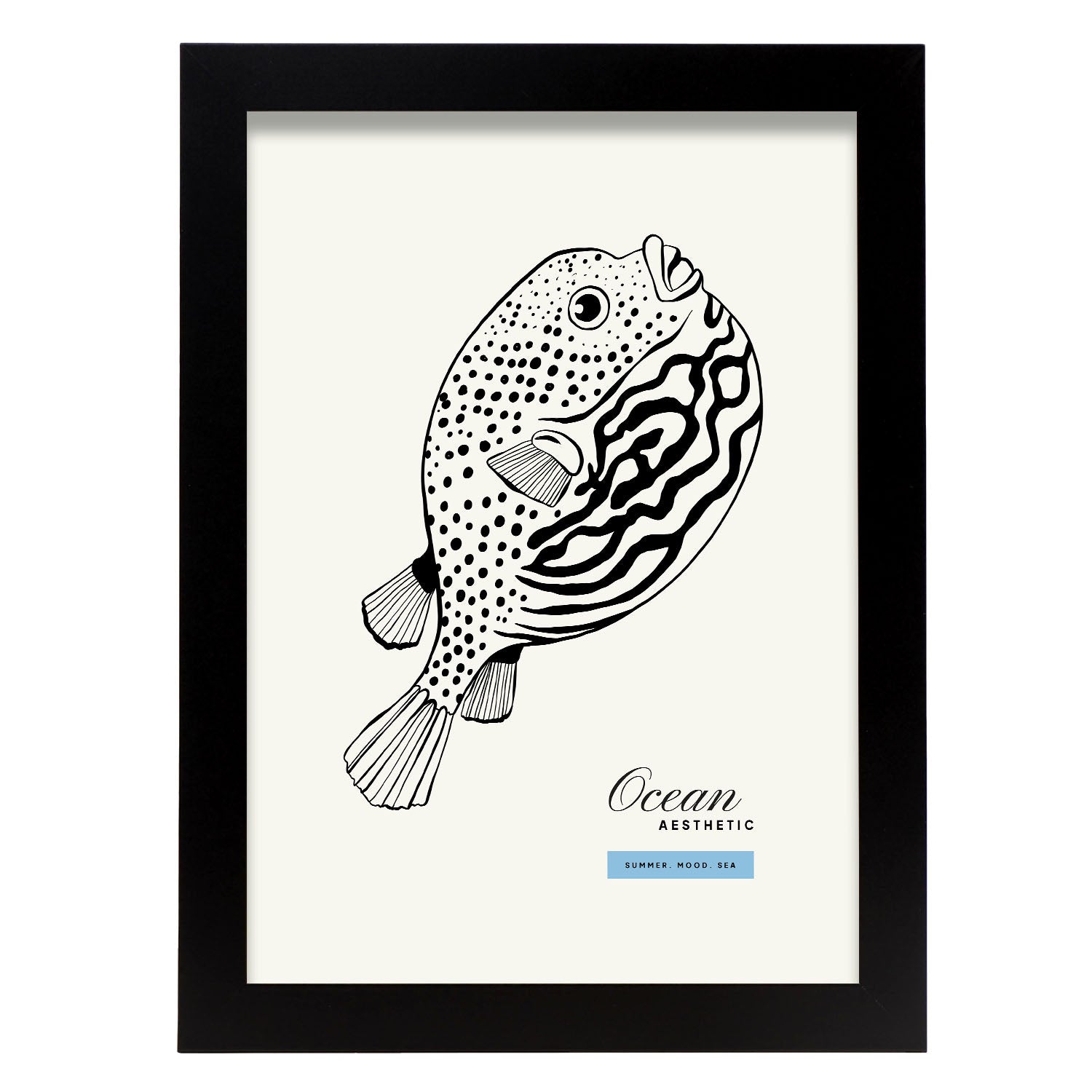 Pufferfish-Artwork-Nacnic-A4-Sin marco-Nacnic Estudio SL