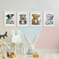 Pupa de gatito nacnico Tiger Wombast Animales. Estampados de arte de pared estético para el diseño de dormitorio o sala de estar-Artwork-Nacnic-Nacnic Estudio SL