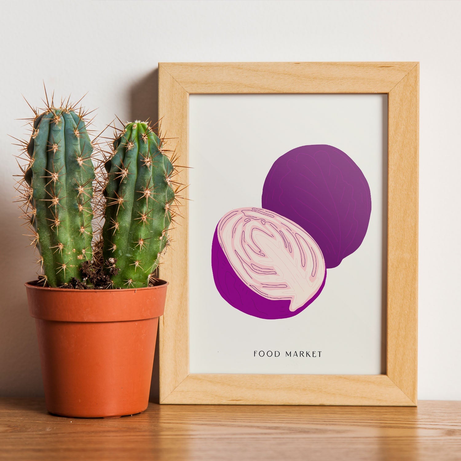 Purple Cabbage-Artwork-Nacnic-Nacnic Estudio SL