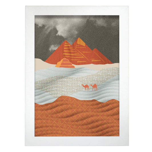 Pyramids of Giza-Artwork-Nacnic-A4-Marco Blanco-Nacnic Estudio SL