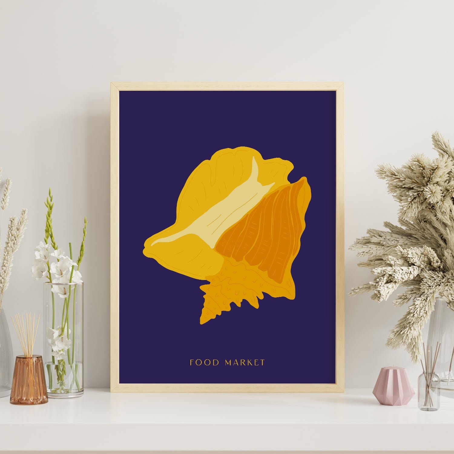 Queen Conch Snail-Artwork-Nacnic-Nacnic Estudio SL