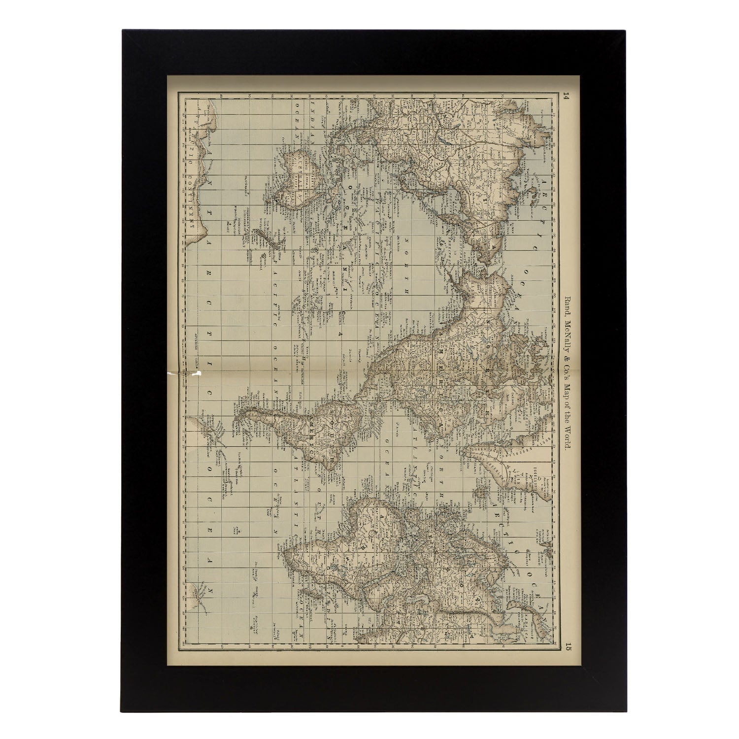 Rand_McNally__Cos_Map-of-the-World-1887-Artwork-Nacnic-A4-Sin marco-Nacnic Estudio SL