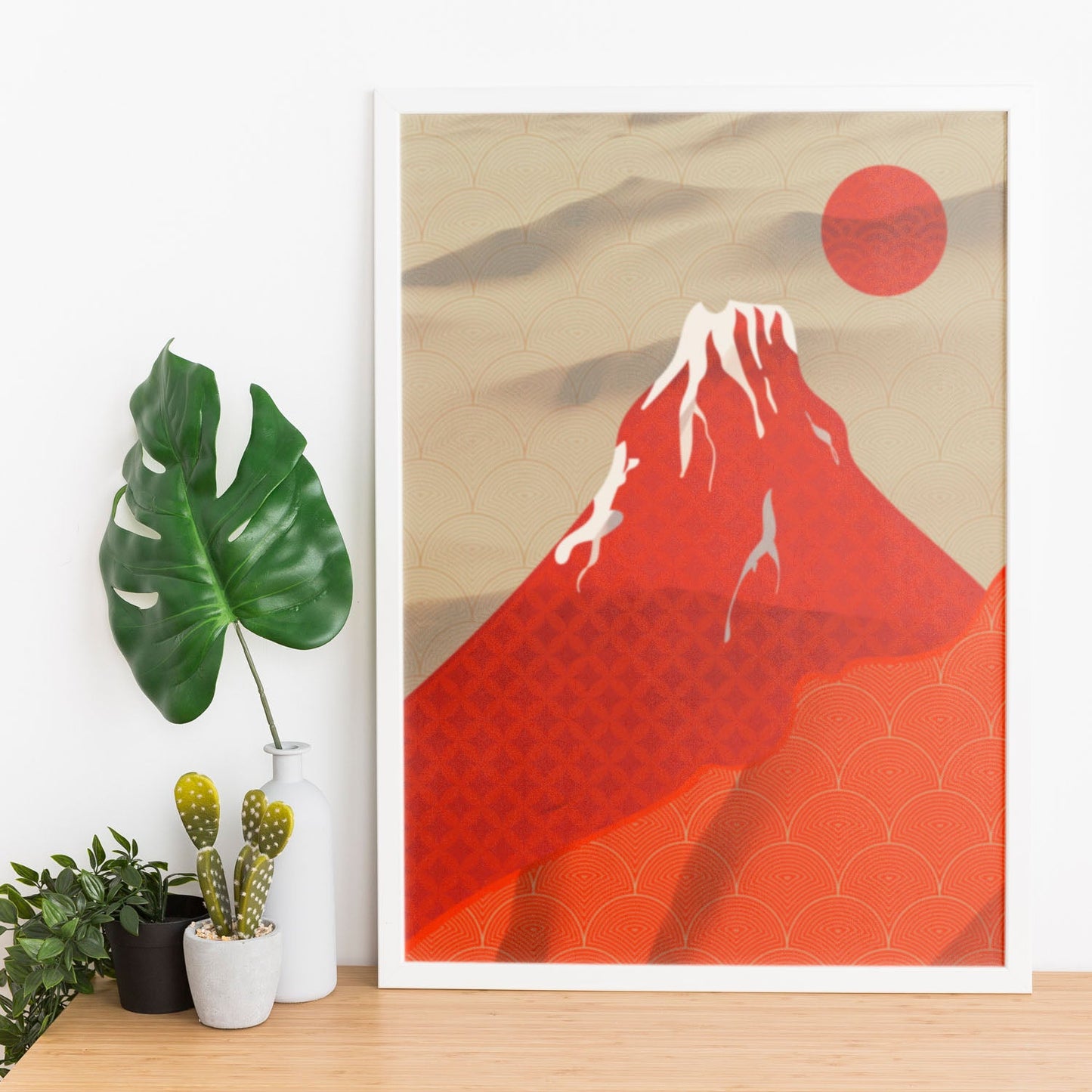 Red Fuji Mountain-Artwork-Nacnic-Nacnic Estudio SL