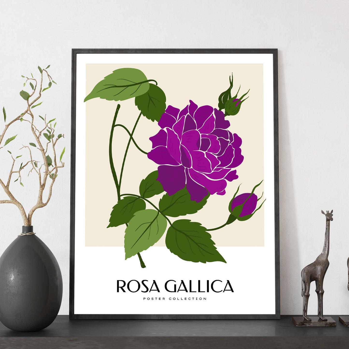 Rosa Gallica-Artwork-Nacnic-Nacnic Estudio SL